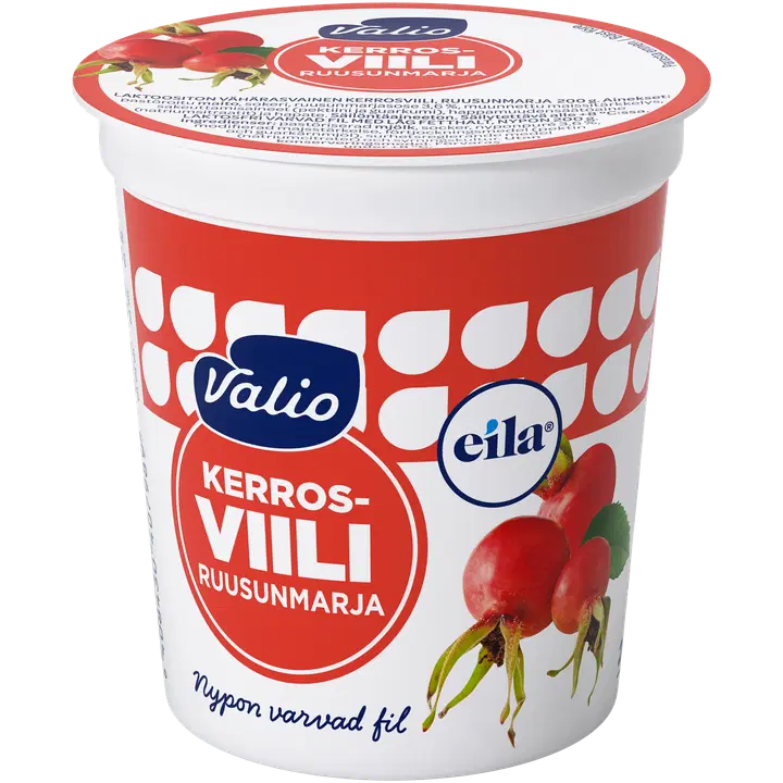 Valio kerrosviili ruusunmarja 1 % laktoositon 200 g
