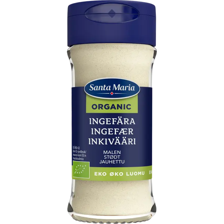 Santa Maria  Inkivääri jauhettu Luomu, purkki 26g