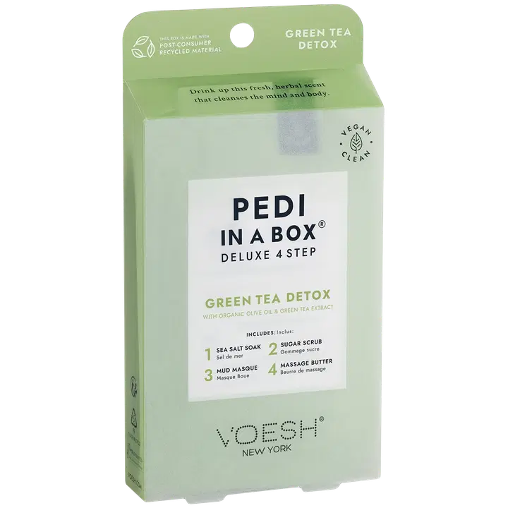 Pediküürikomplekt Voesh 4 astet roheline tee Detox