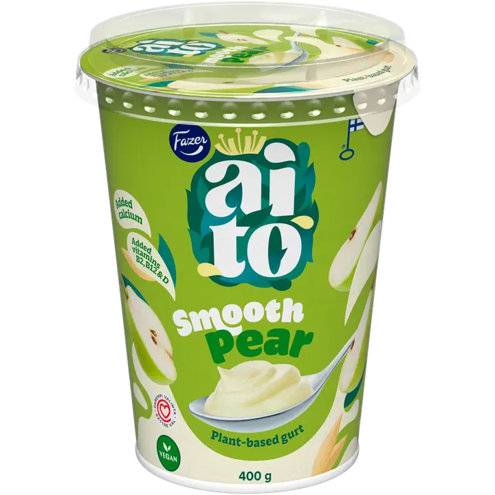 Fazer Aito Kasvipohjainen Gurtti Päärynä 400 g, päärynäkauravälipala