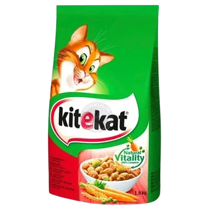 KITEKAT kuivtoit loomaliha ja köögiviljadega 1,8 kg