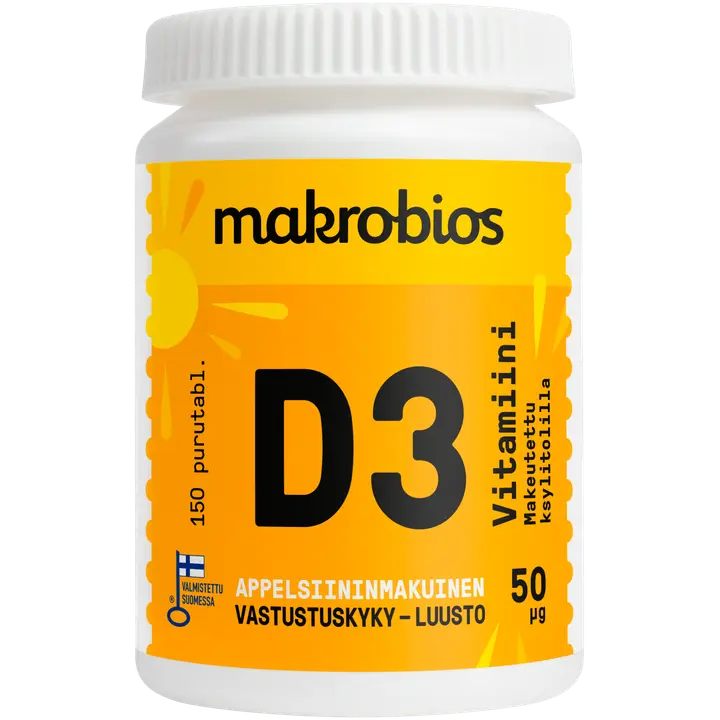 Makrobios D-vitamiini tabletid 50µG 150tk 53g