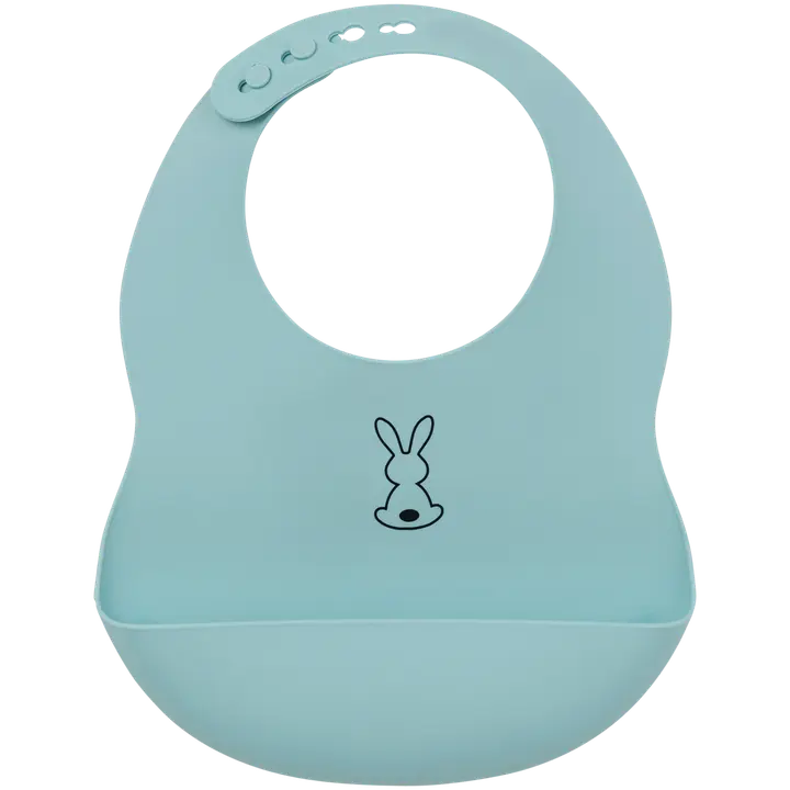 Nattou Silikoni Ruokalappu, Light Blue