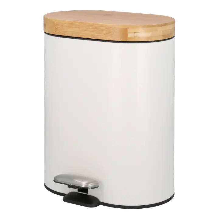 Prügikast soft close 6l bambuskaanega