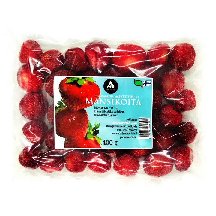 Aholammen tila Mansikoita 400 g Jäädytettyjä