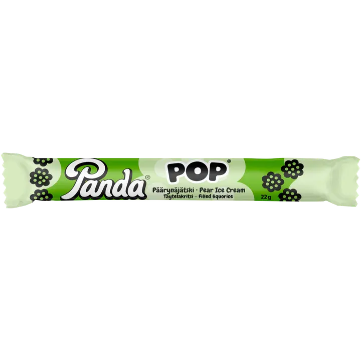 Panda Pop päronglass fylld lakritsstång 22g