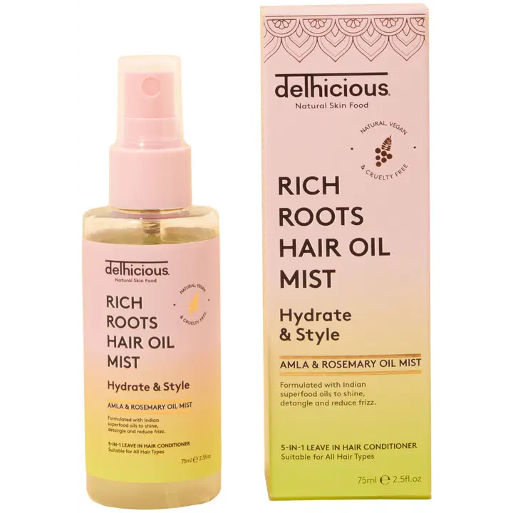 Delhicious Rich Roots 5in1 hiushoitoöljysuihke 75ml