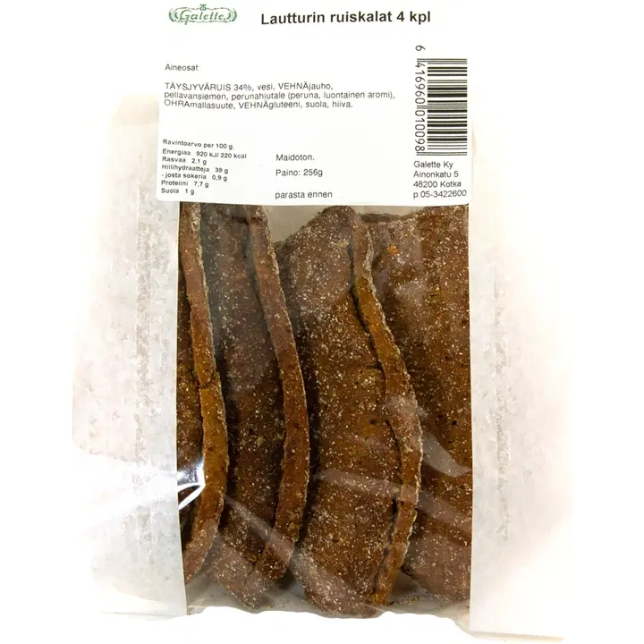 Galette 256g Ruiskala 4 Kpl ruispalaleipä