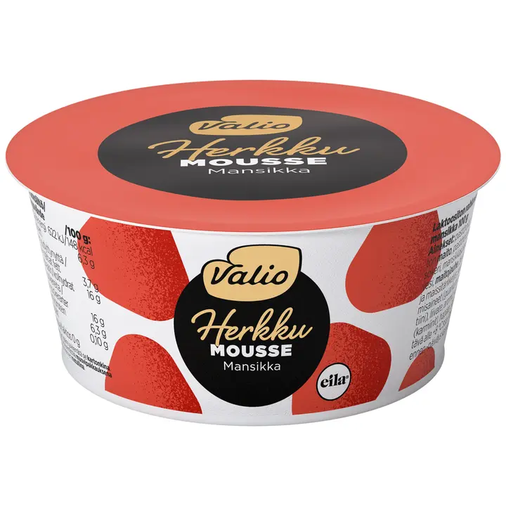 Valio Herkku mousse 100 g mansikka laktoositon