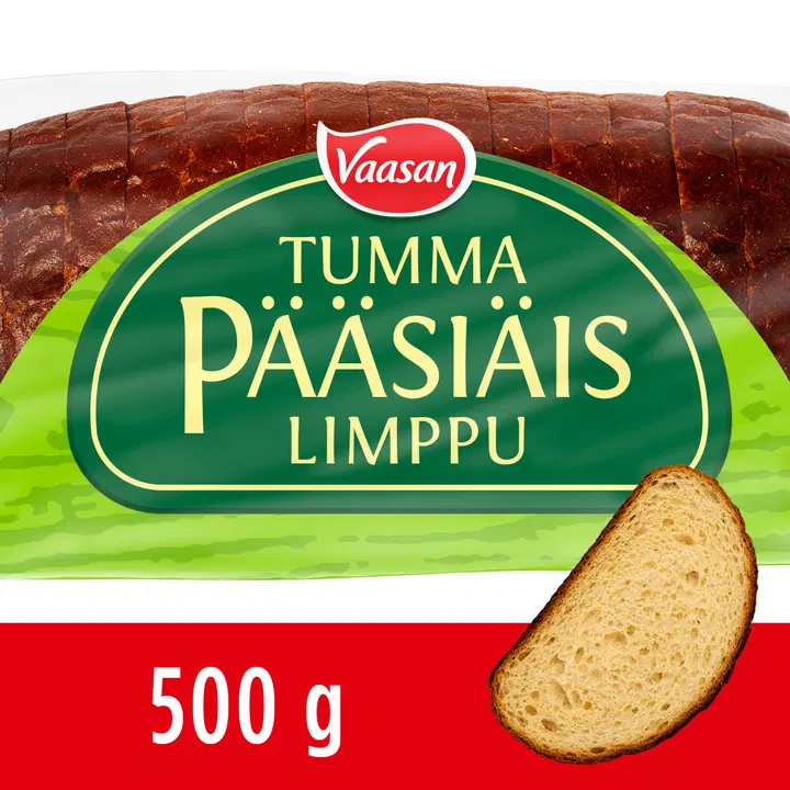 Vaasan Tumma Pääsiäislimppu 500g viipaloitu maustettu sekaleipä
