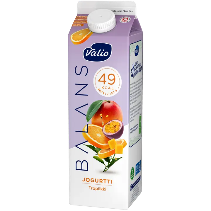 Valio Balans jogurtti 1 kg tropiikki rasvaton laktoositon