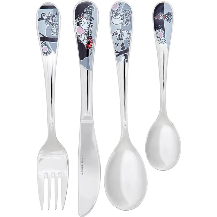 Moomin Arabia Hackman Muumi Lasten aterinsetti Seikkailu Muutto 4-osainen