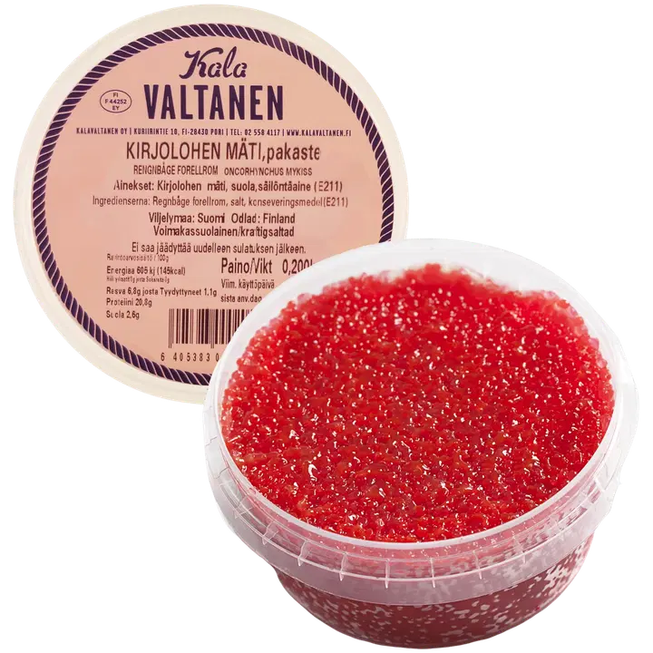 KalaValtanen kirjolohenmäti 200g pakaste