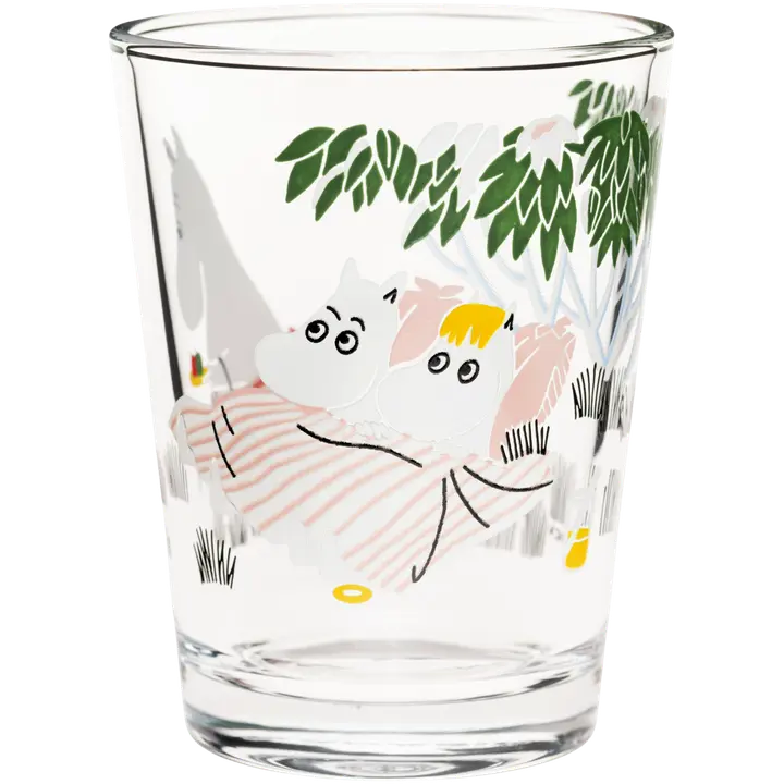 Moomin Arabia Finland Muumi juomalasi 22cl Loikoilua