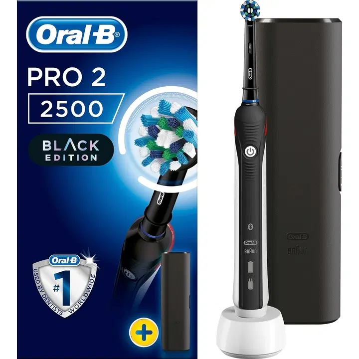 ORAL-B PRO2500 CROSSACTION MUSTA SÄHKÖHAMMASHARJA
