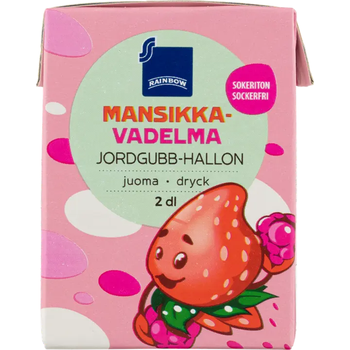 Rainbow vaarika-maasika mahlajook 200ml