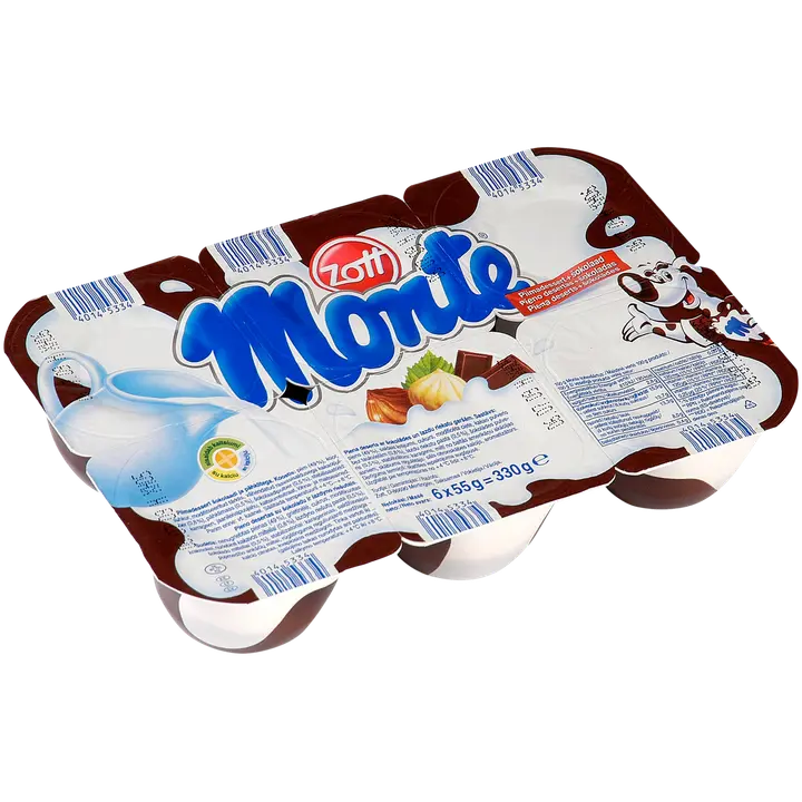 Zott Monte šokolaadi-pähkli piimadessert, 55 g, 1 TK