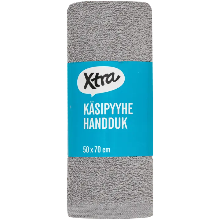 Xtra käsipyyhe Anna 50x70 cm harmaa