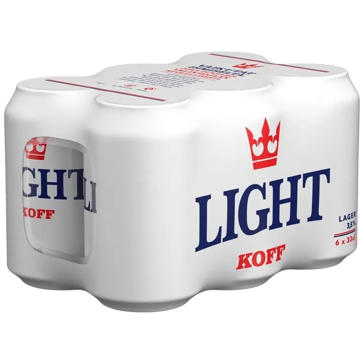 6-pack Koff Light Lager olut 3,5 % tölkki 0,33 L