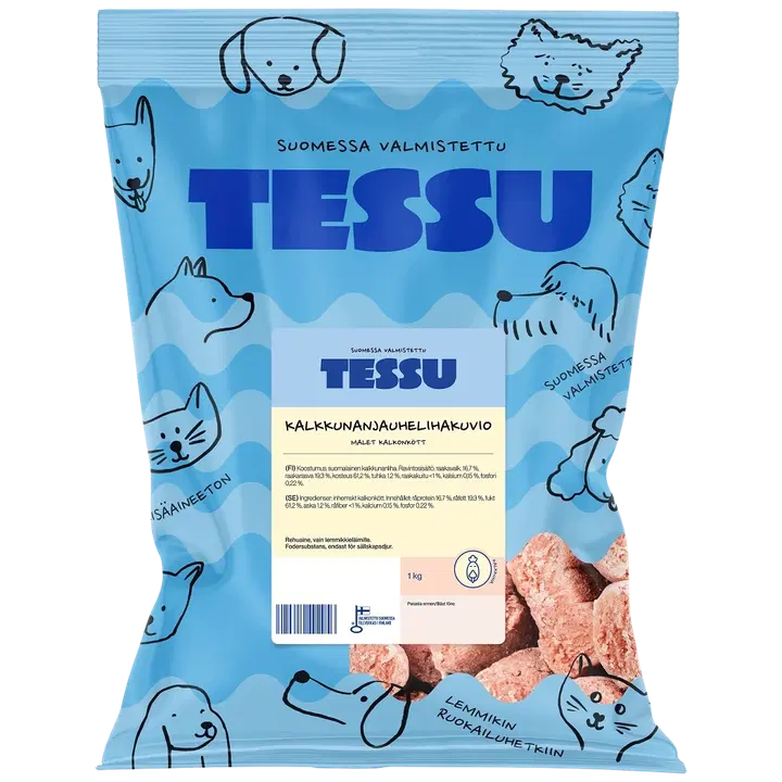 Tessu Kalkkunanjauhelihakuvio 1 kg