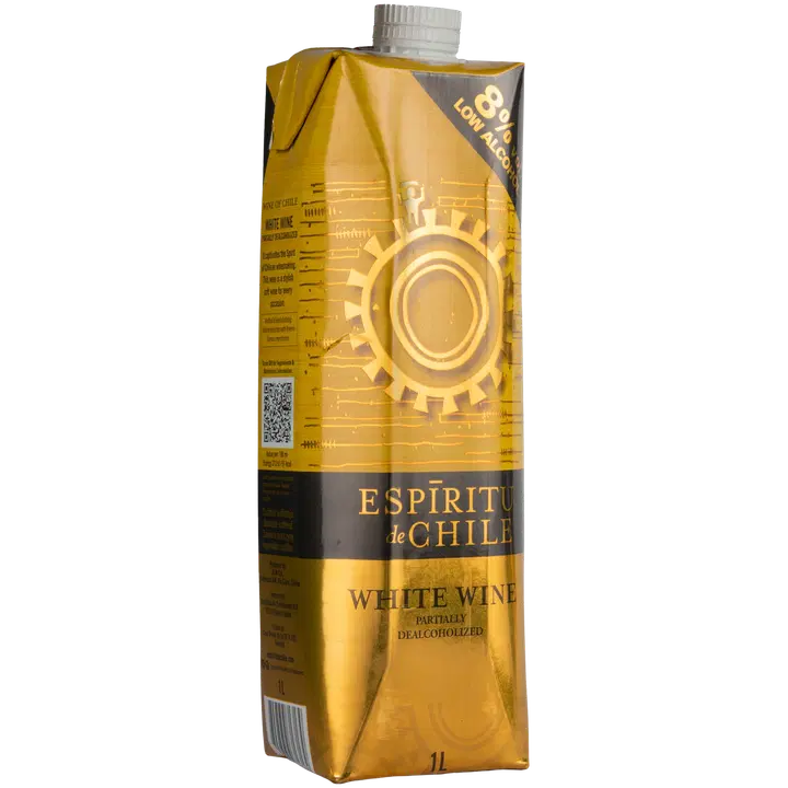 Espiritu de Chile valkoviini 8% 1L Tetra