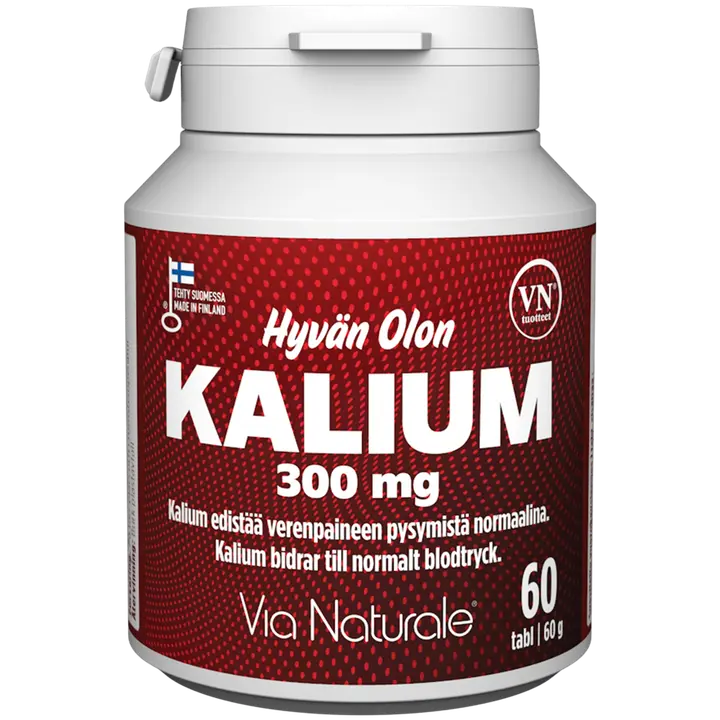 Hyvän Olon Kalium 300 mg 60 tabl Via Naturale