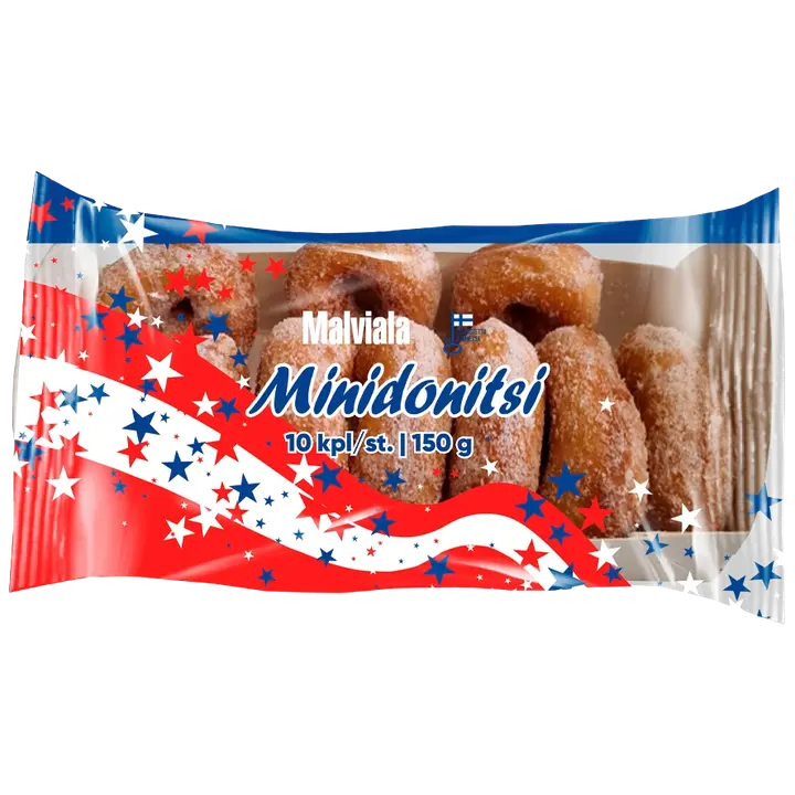 Malviala minidonitsi 10kpl 150g