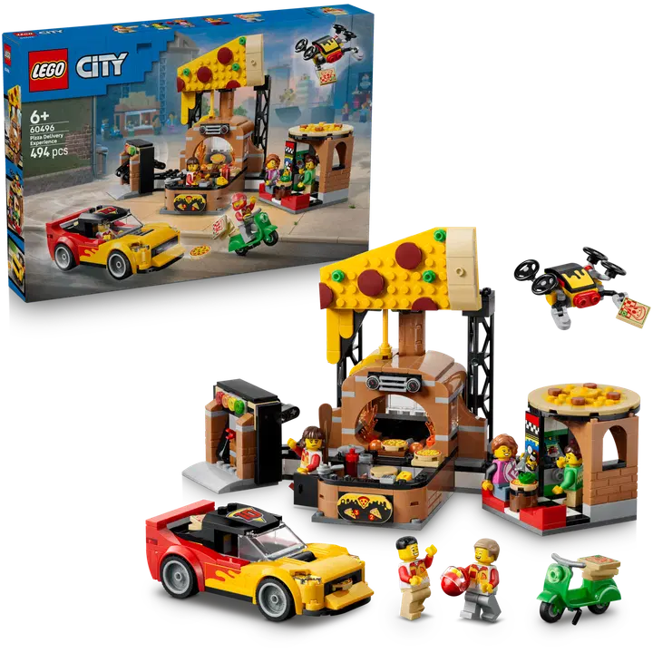LEGO® My City 60496 Pizzahemkörning med fordon