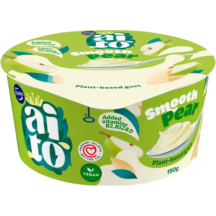 Fazer Aito kasvipohjainen Gurtti Päärynä 150 g, päärynäkauravälipala