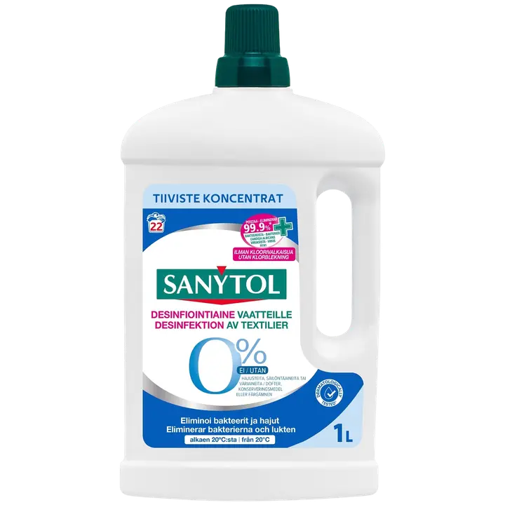 Sanytol Desinfiointiaine vaatteille 0% hajusteita 1l