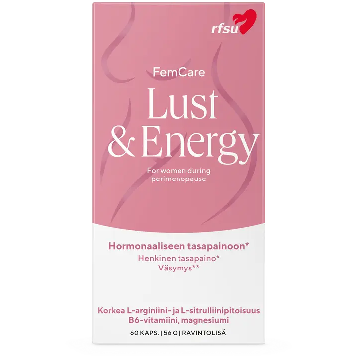 RFSU Lust & Energy 60 kpl Ravintolisä energian puutteeseen