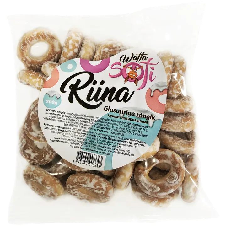 Waffa Sofi rõngik Riina glasuuriga 200 g