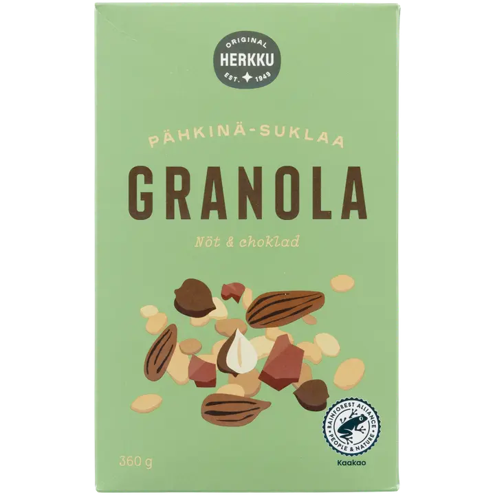 Herkku šokolaadi-pähkligranola 360 g