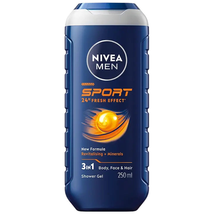 NIVEA MEN 250ml Sport Shower Gel -suihkugeeli