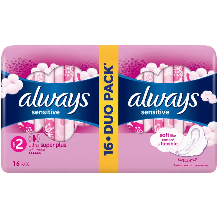 Always hügieeniside Sensitive S2 16tk