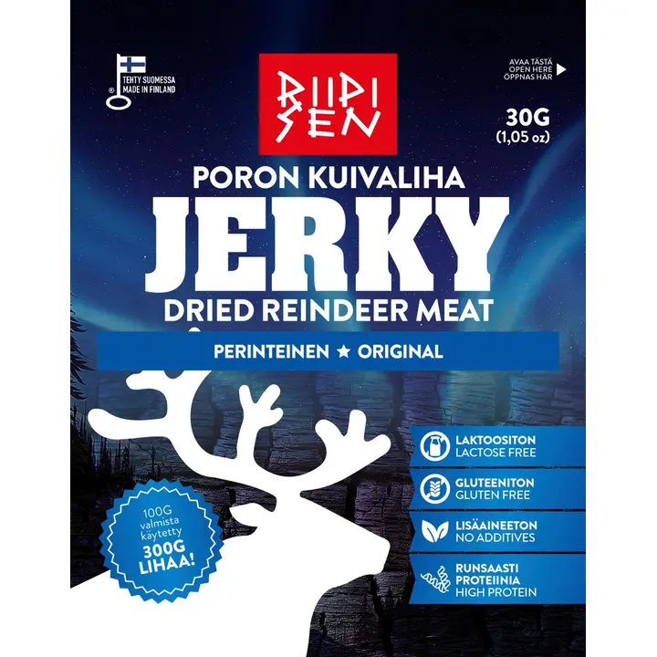 Riipisen Poron kuivaliha Original 30g