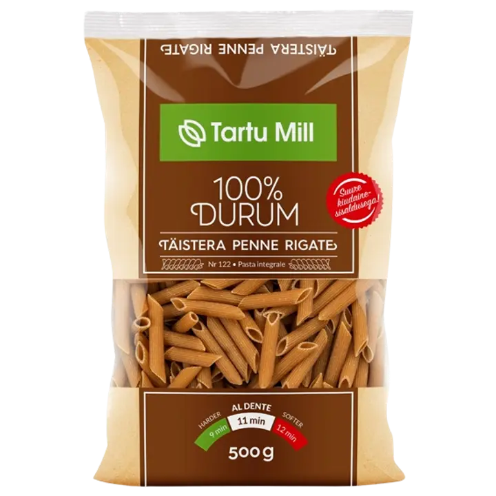 Tartu Mill täisteradurumjahupasta penne 500 g