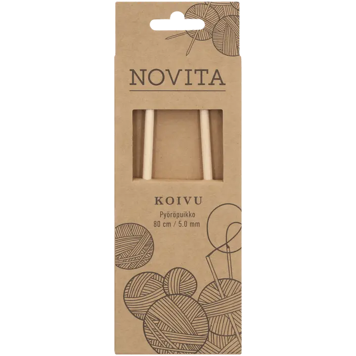 Novita Pyöröpuikko koivu 80cm - 5mm