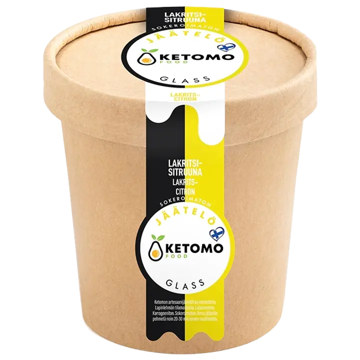 Ketomo Food Lakritsi-sitruunajäätelö 473ml