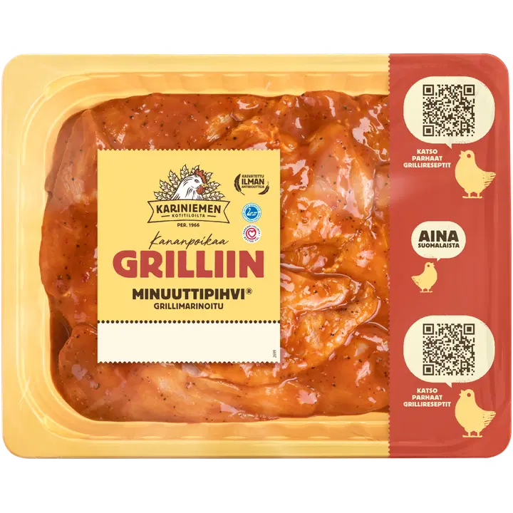 Kariniemen Kananpojan Minuuttipihvi® Grillimarinoitu n. 1,2 kg