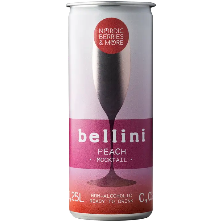 Nordic B peach bellini alkoholivaba kokteil 0% 250ml