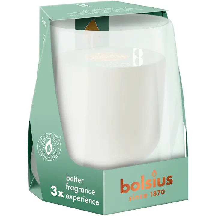 Klaasküünal CleanLight Bolsius Vanilje&Tonka uba