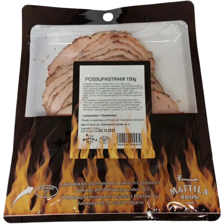 Mattila Bros. Possupastrami 150g, siivutettu