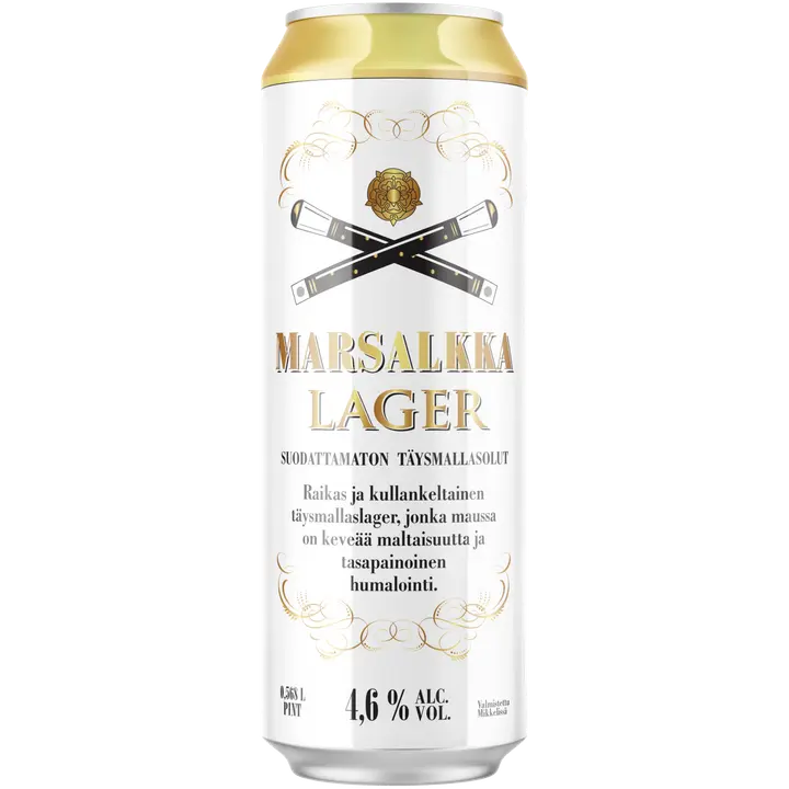Marsalkka Lager 4,6% olut 0,568l tölkki