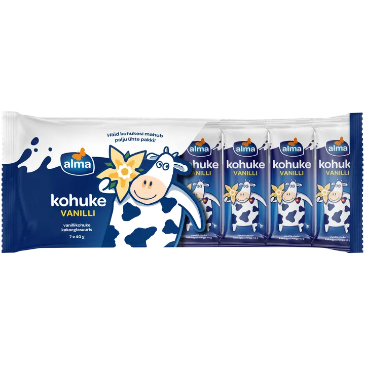 Alma kohuke vanilli multipakk, 7 x 40 g
