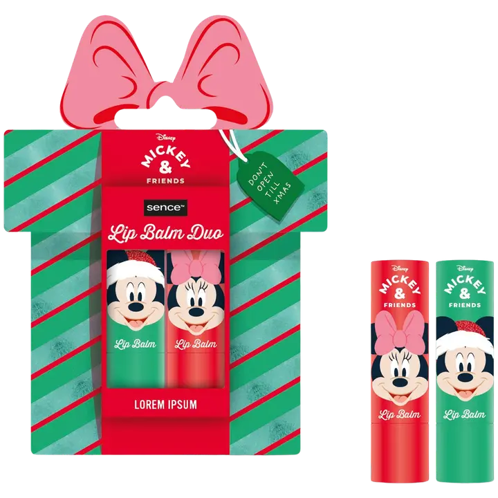 Disney Mickey Mouse Lip Balm 2x4,3gr Warm Wishes