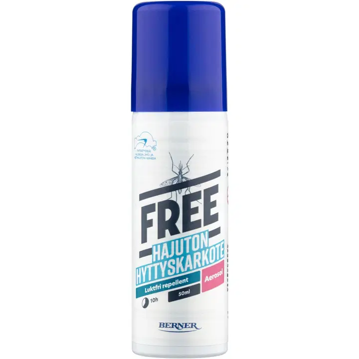 Free 50ml hyttyskarkote aerosoli spray