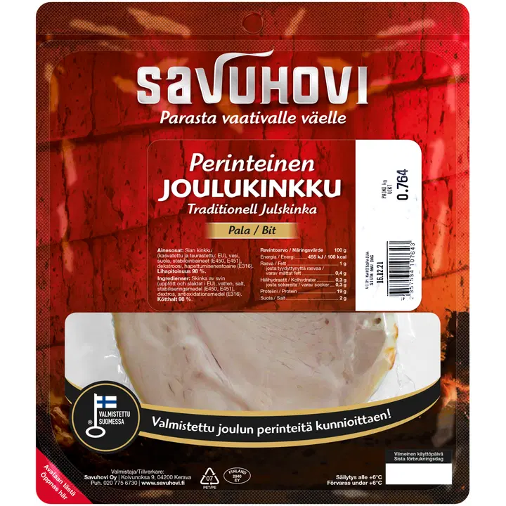Savuhovi Perinteinen Joulukinkku n.1 Kg