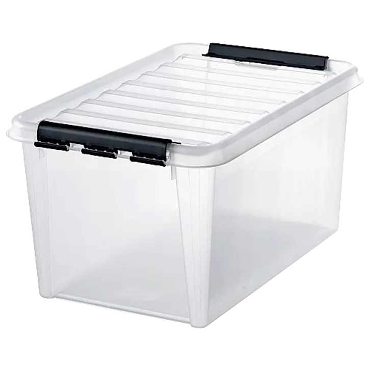 SmartStore Classic säilytyslaatikko kannella 46 L kirkas