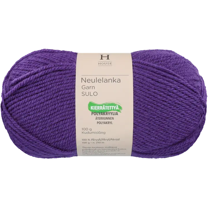 House neulelanka akryyli Sulo 100 g Dark Purple 10445